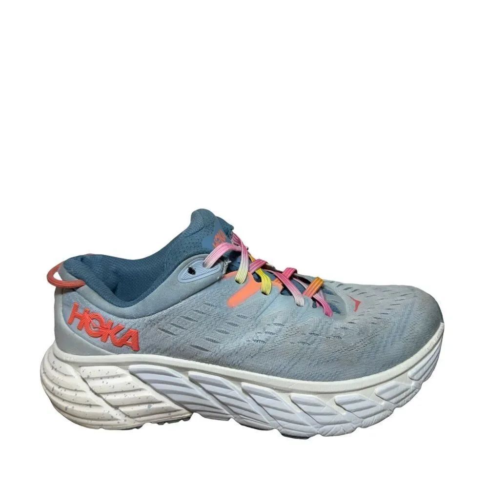 Hoka Gaviota 4 Multicolor Accent Running Shoes size 8.5 B